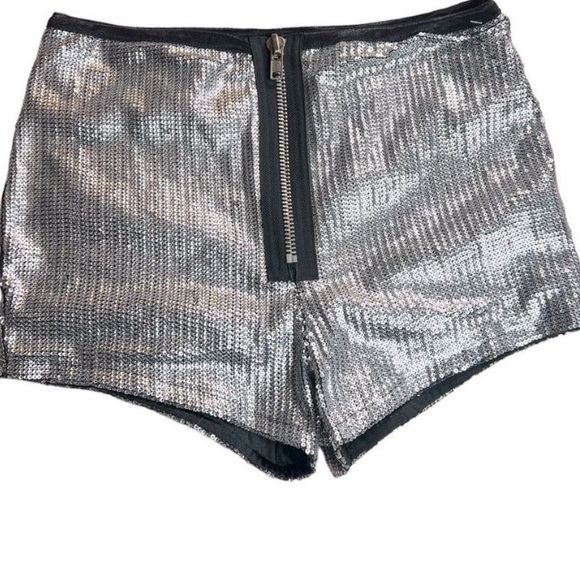 UNIF High Waist Sequin Disco Short | Size M (fits a size 26) SUPER CUTE! - Picture 1 of 7